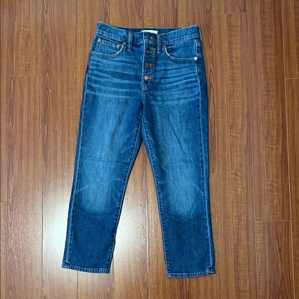Madewell Petite Perfect Vintage Jean in Barnsdale Wash: Button-Front Edition